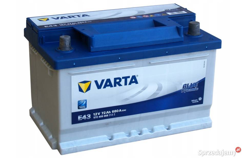 Akumulator VARTA Blue Dynamic E43 72Ah 680A osobowe Bydgoszcz