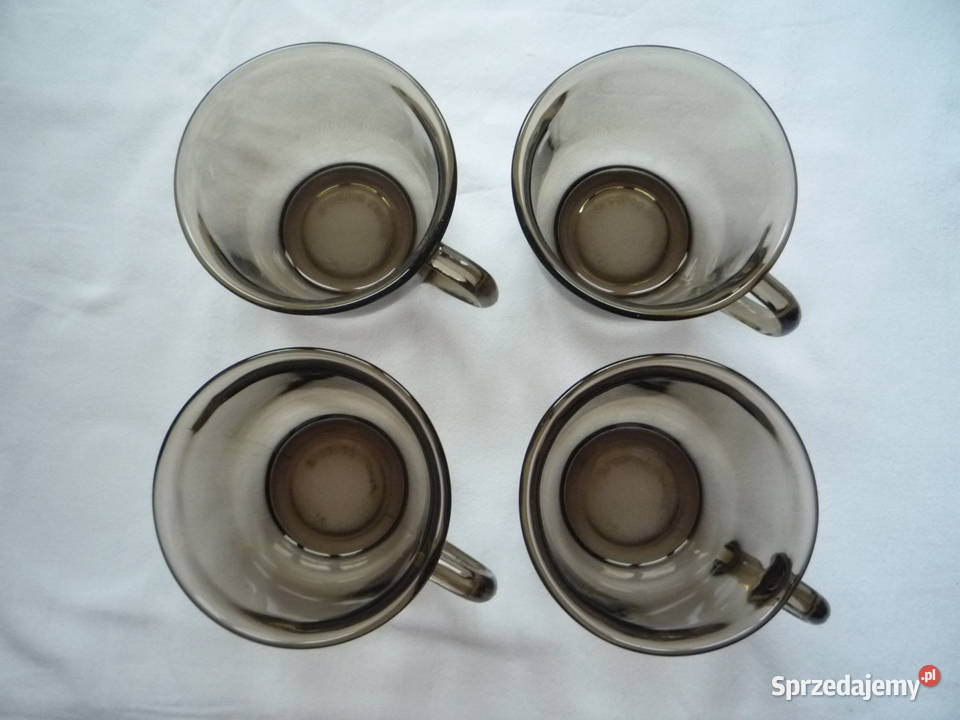 Arcoroc duralex Francja 4 filiżanki i 4 spodki Szczecin