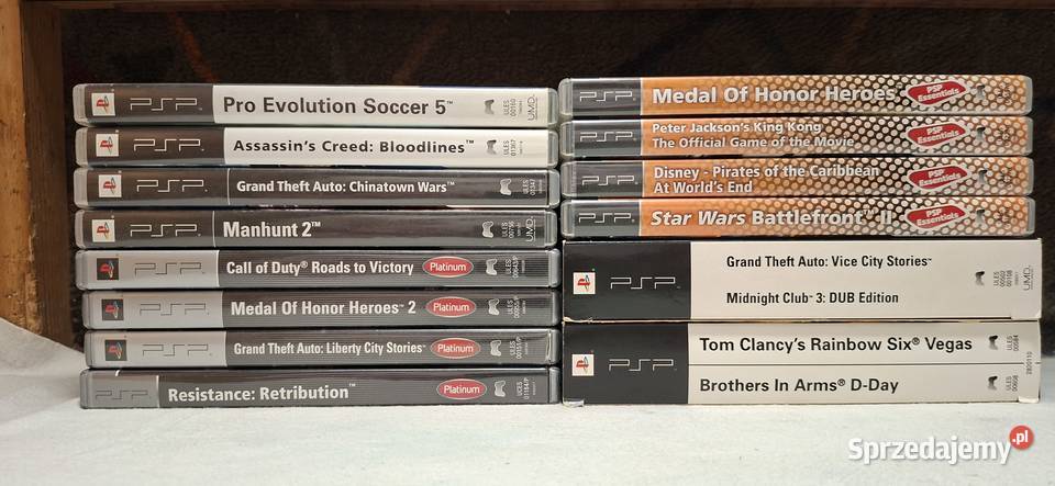 Gry na konsolę PSP dot kompletu 16 sztuk Zielona Góra