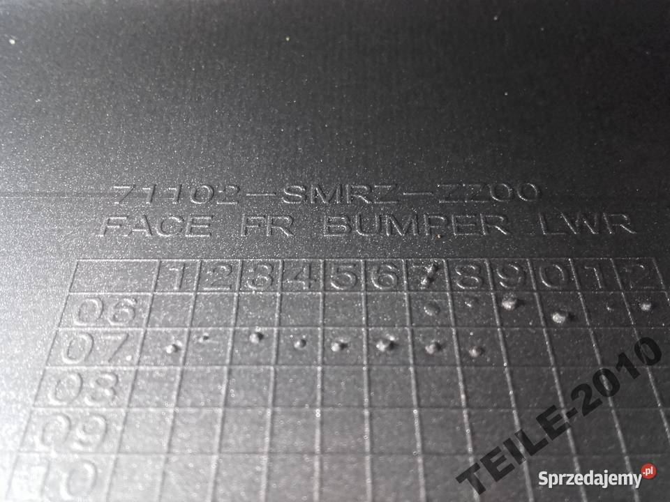 Spoiler zderzaka Civic 0612 Type R 71102smrz Międzychód