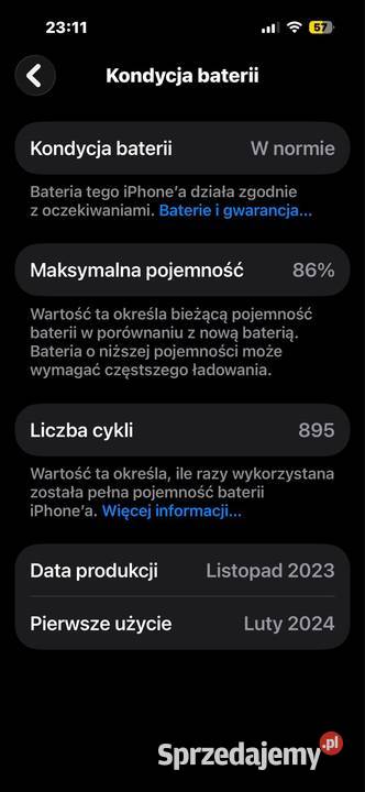 iPhone 15 pro 128 GB Gdańsk