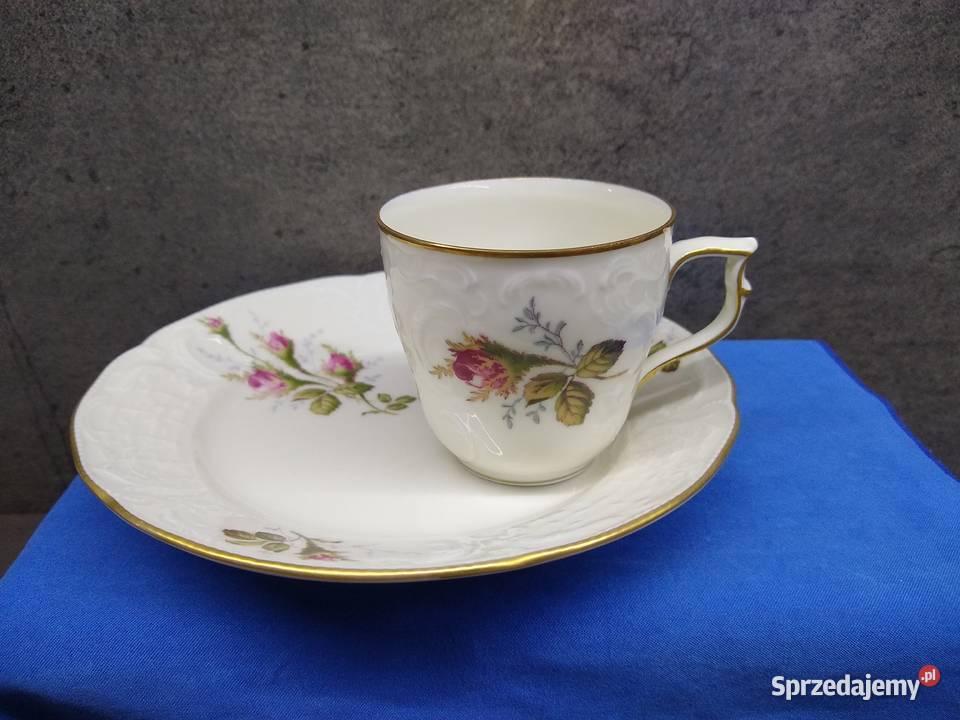 Talerzyk filiżanka Rosenthal Sanssouci róża Porcelana i szkło Kalisz sprzedam