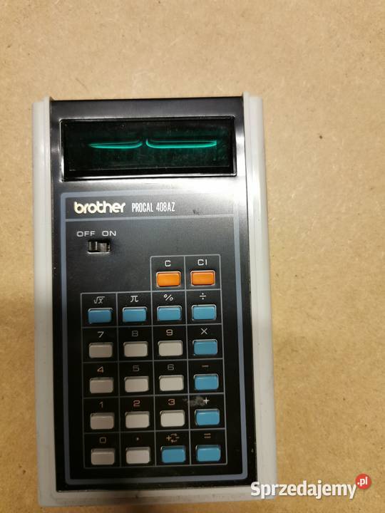 Stary sprawny kalkulator Brother Procal 408AZ Klepaczka