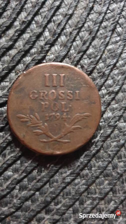 Polska Zabór austriacki Trojak 3 grosze 1794 Wrocław