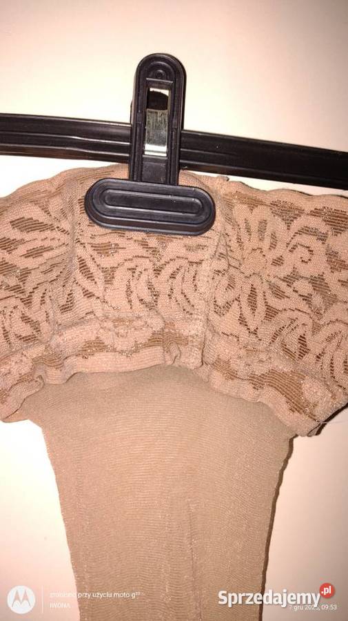 Ekskluzywne nowe cienkie złote pończoszki Adrian Ostrów Wielkopolski