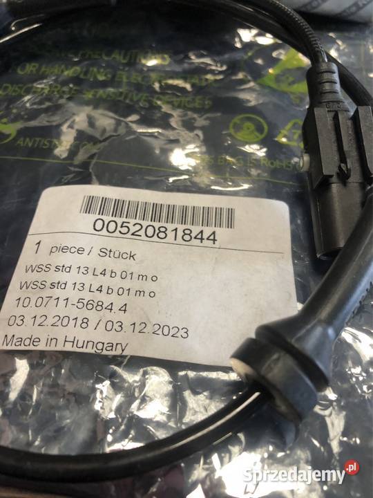 CZUJNIK ABS FIAT DOBLO 09 PRZÓD LP 2PIN 52081844 śląskie