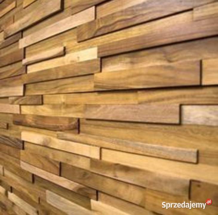 Panel ścienny 3d mahoń teak suar Poznań
