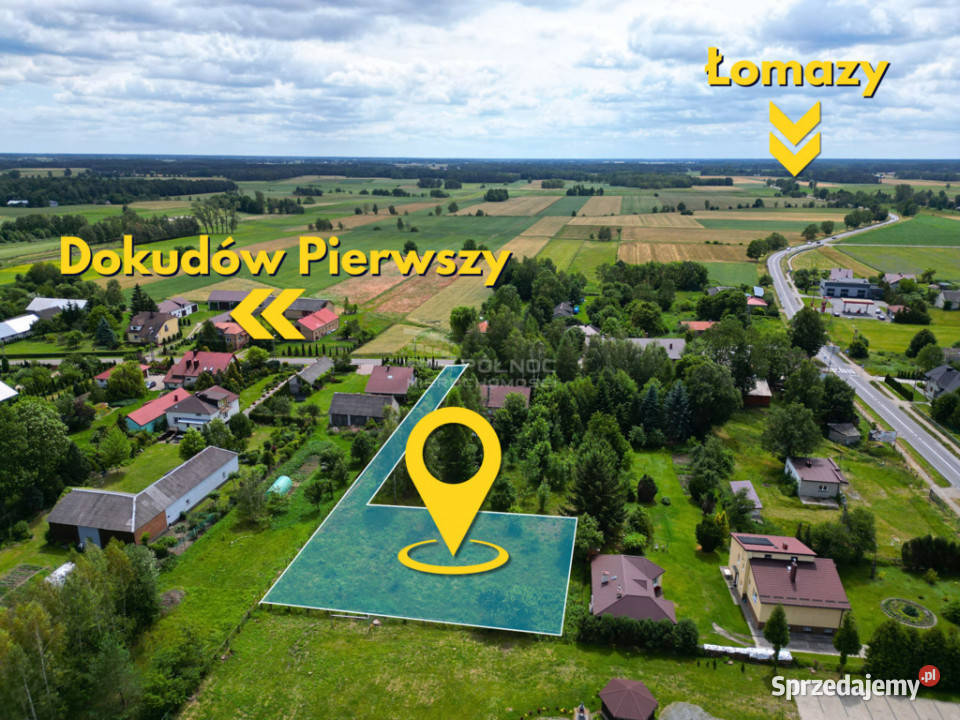 Pod dom wśród natury Dubów 1556 m Grunty i działki sprzedam