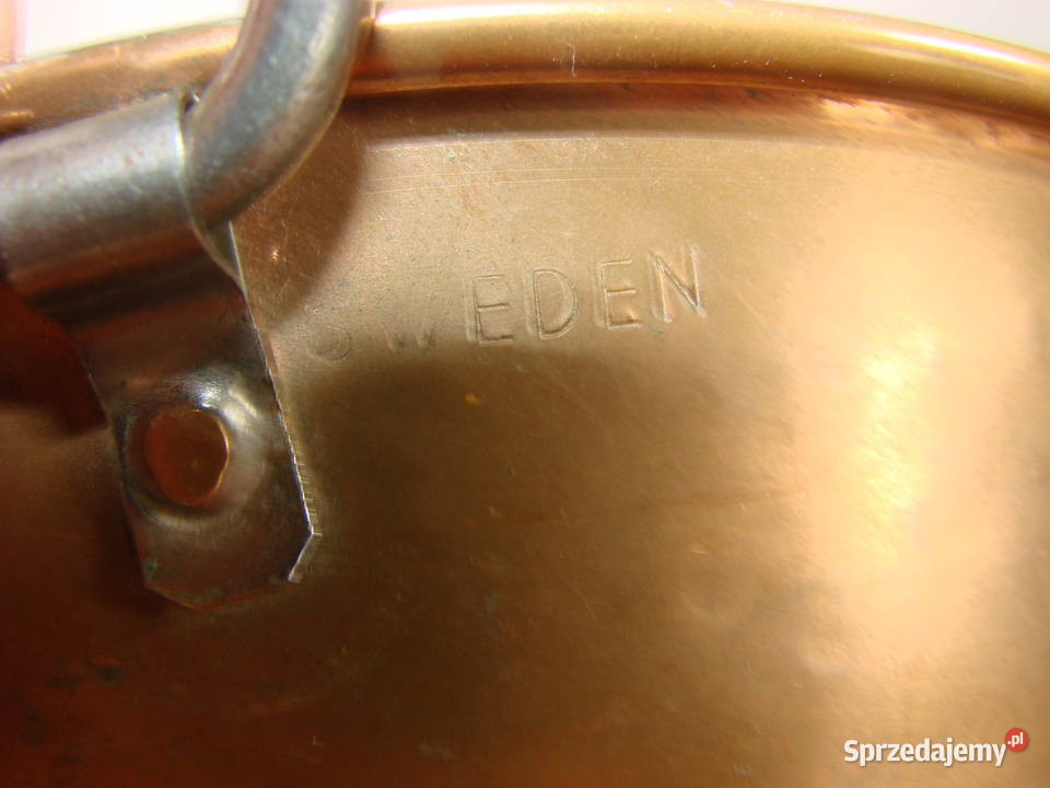 Ahrnegergs Sweden miedziana miska Pruszcz Gdański