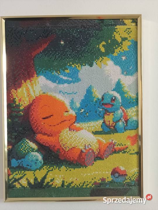 Pokemon 40x30z haftu diamentowego sprzedam