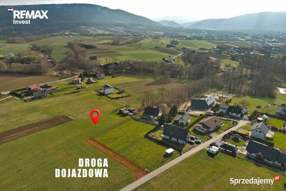 1296m2 w Czańcu z widokiem na góry i las Sprzedaż