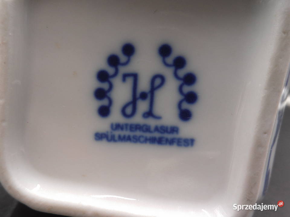 Porcelanowy pojemnik wzór słomkowy Porcelana i szkło Raszków