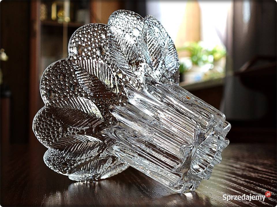 Świecznik kryształowy Medea Lausitzer Glas DDR Żary