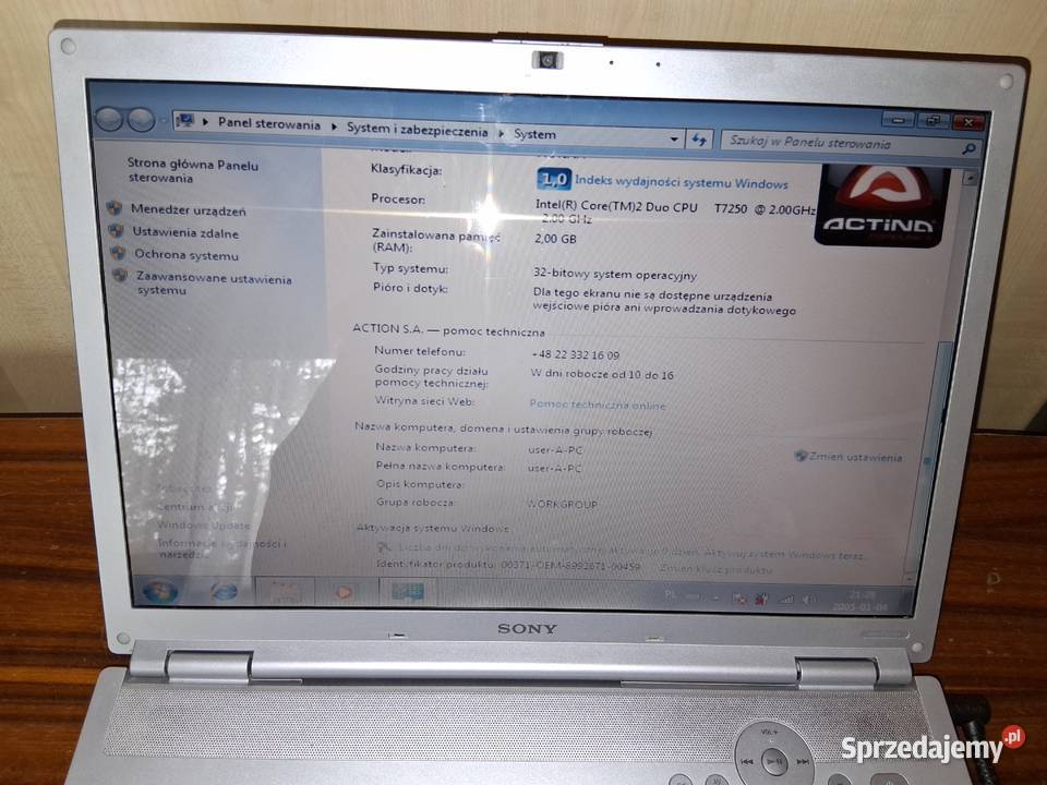 Sony Vaio VGNFZ31M Poznań