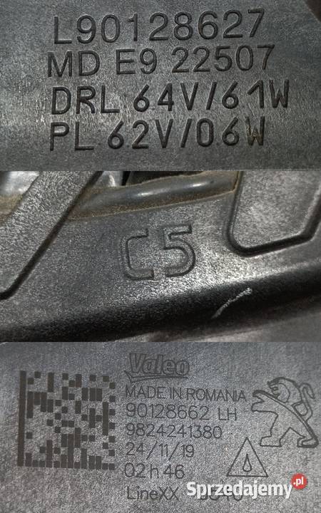 PEUGEOT 208 II 2008 II HALOGEN LED DRL LEWY Pleszew