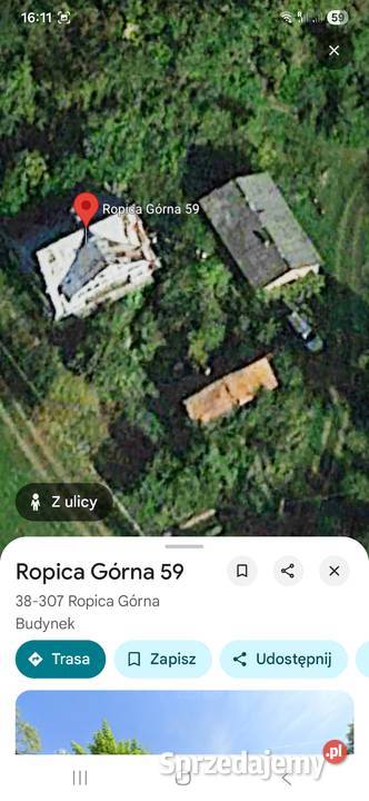 Posiadłość w Beskidzie Niskim Ropuca Górna 59 Ropica Górna sprzedam