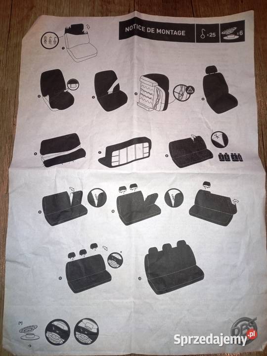 Komplet pokrowców samochodowych Norauto Toruń sprzedam