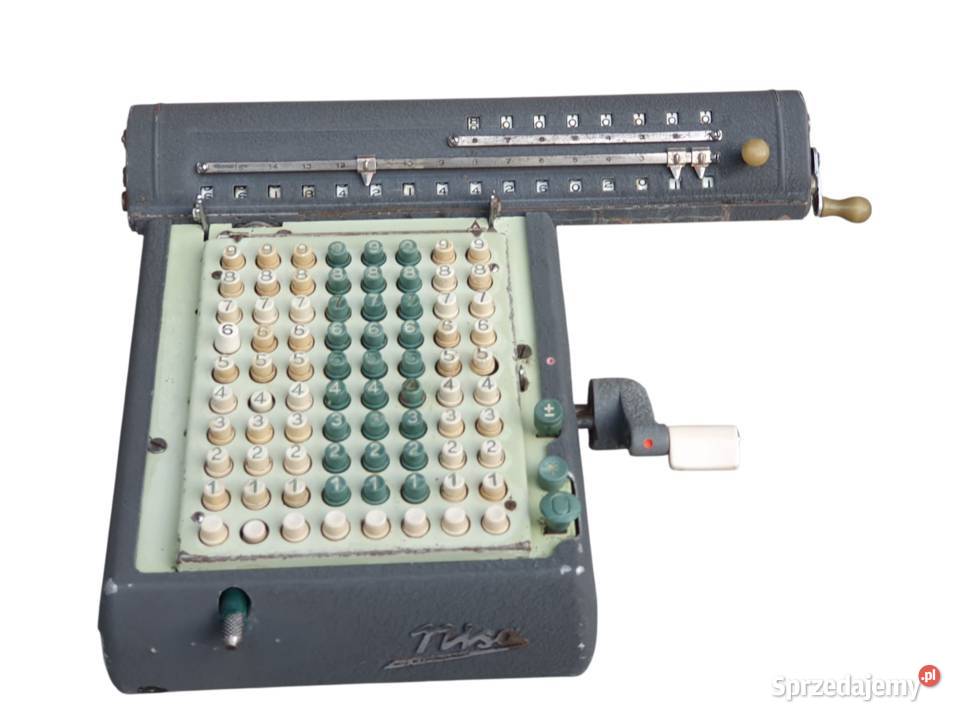Stary Czechosłowacki kalkulator NISA mechaniczna Cieszyn