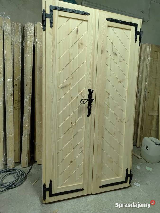Drzwi drewniane wewnętrzne góralskie Nowy Targ