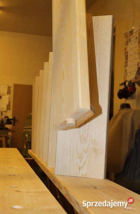 SCHODY SOSNA REGULOWANE MŁYNARSKIE DREWNIANE Łuków