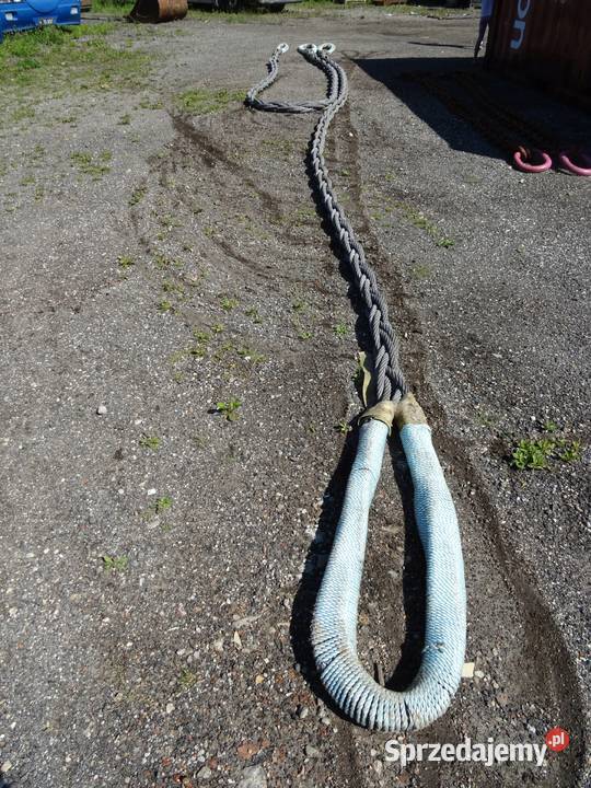 ZAWIESIE LINOWE LINA STALOWA PLECIONA 48TON 12m