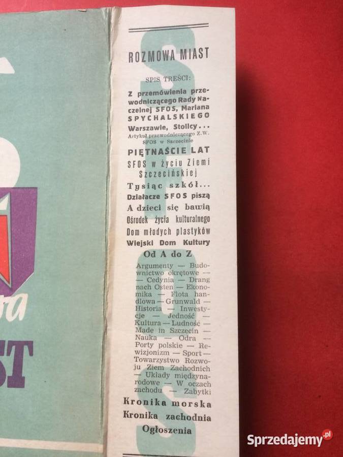 3196 Rozmowa Miast Ziemia Szczecińska Szczecin sprzedam