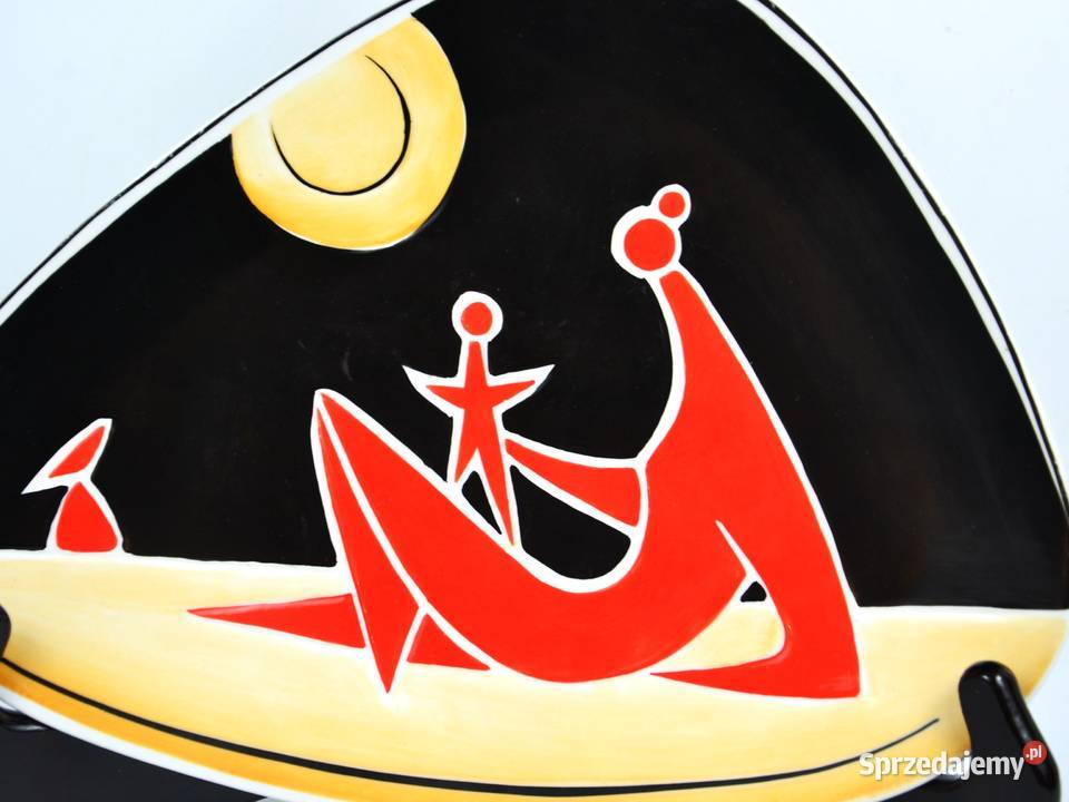 Patera art deco Zsolnay Trk Jnos Węgry lata 60te Warszawa