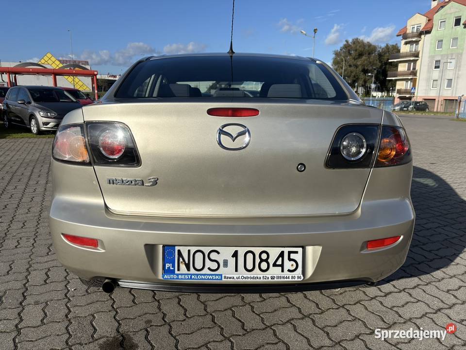 Mazda 3 16 benz 105 Salon Polska Klimatronik wspomaganie kierownicy Iława
