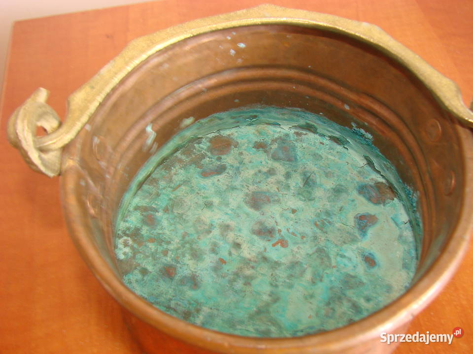 stare miedziane wiaderko pomorskie Pruszcz Gdański