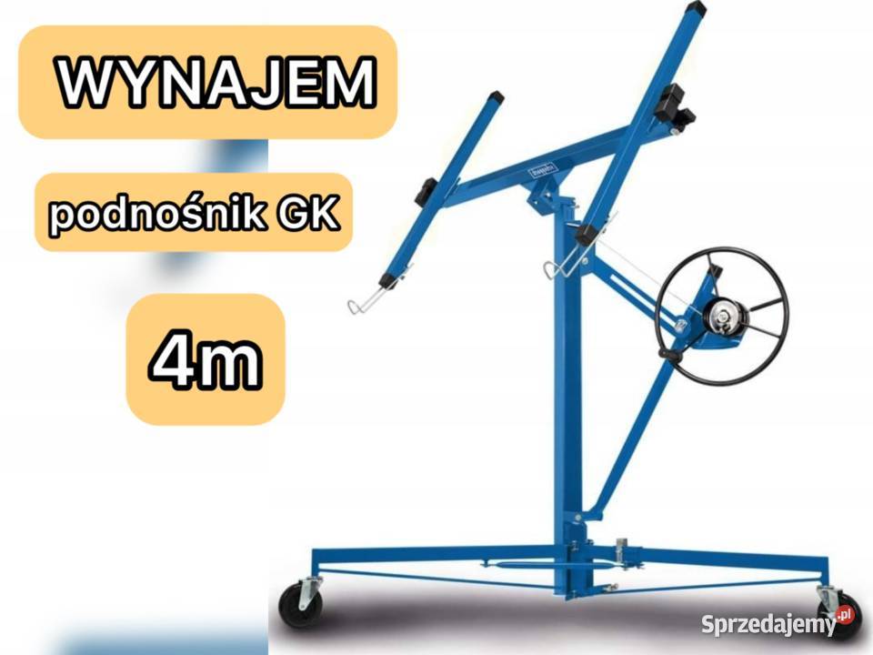 Podnośnik do płyt GK 4 m wynajem Zabrze Śląsk