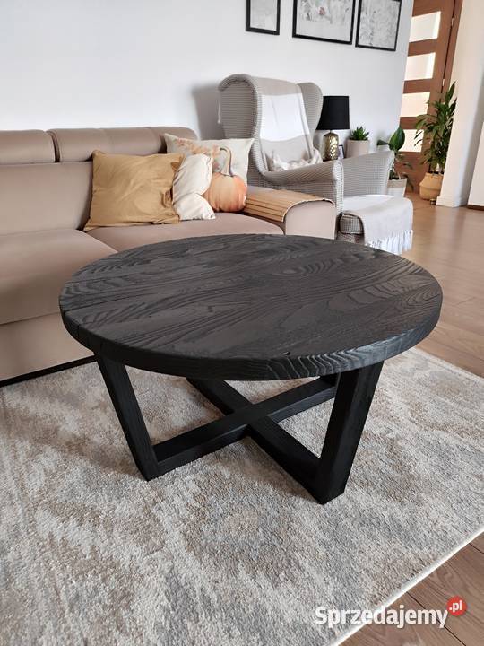 Stolik kawowy dębowy okrągły Zduńska Wola