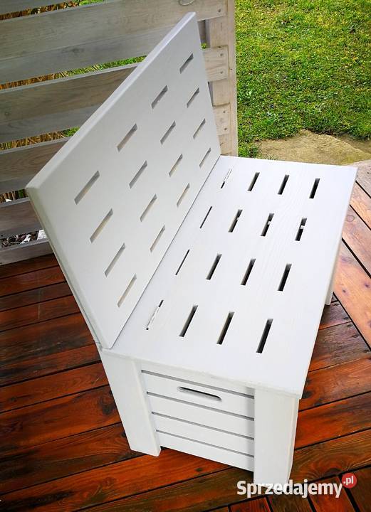Skrzynia ze składanym oparciem ławka z oparciem świętokrzyskie Radków