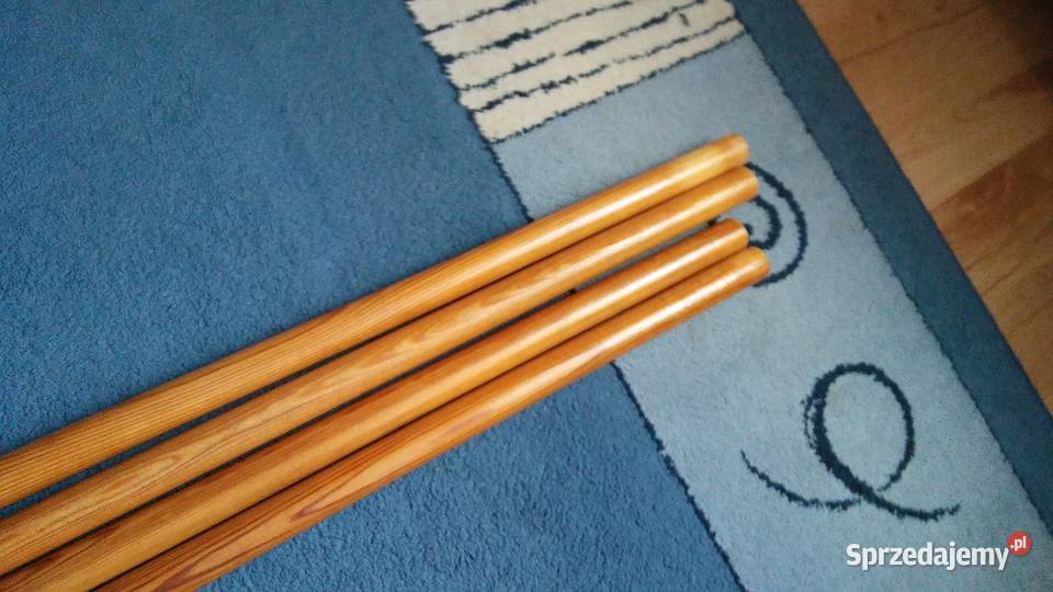 rurki drewniane do karnisza 4 sztuki wielkopolskie Poznań