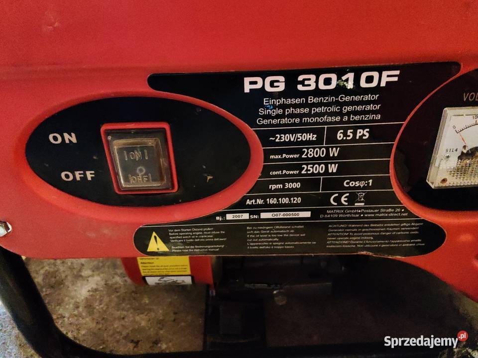 Agregat prądotwórczy Matrix 28 KW na sprzedaż Legnica