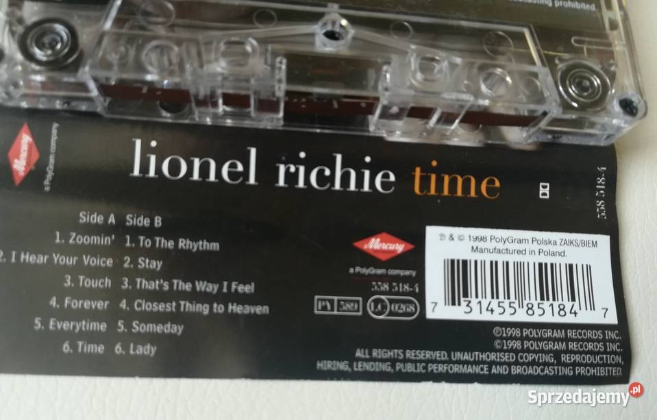 Lionel Richie Time album z 1998 Mercury PolyGram Kędzierzyn-Koźle