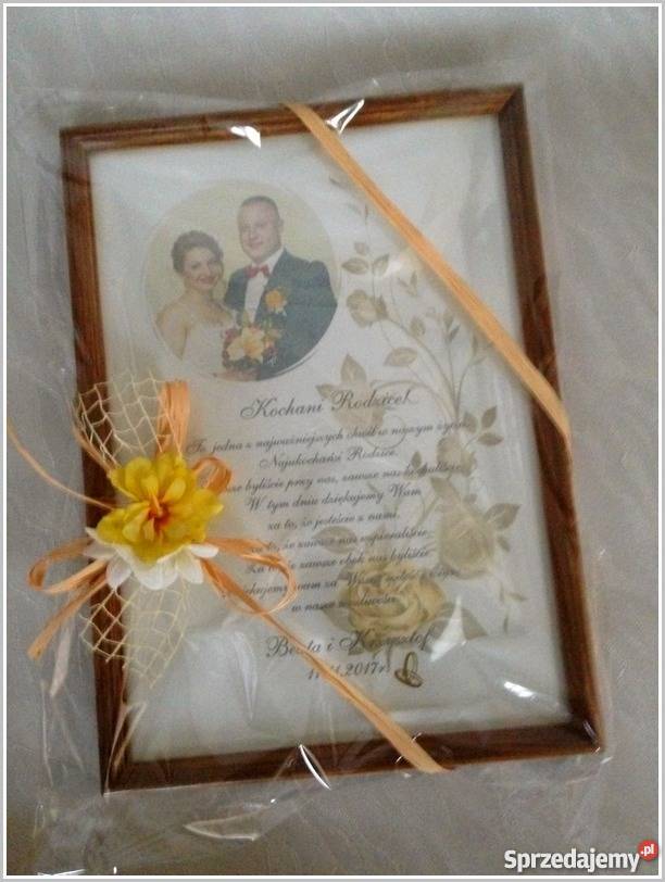 Podziękowania rodzicówchrzestnych Łuków