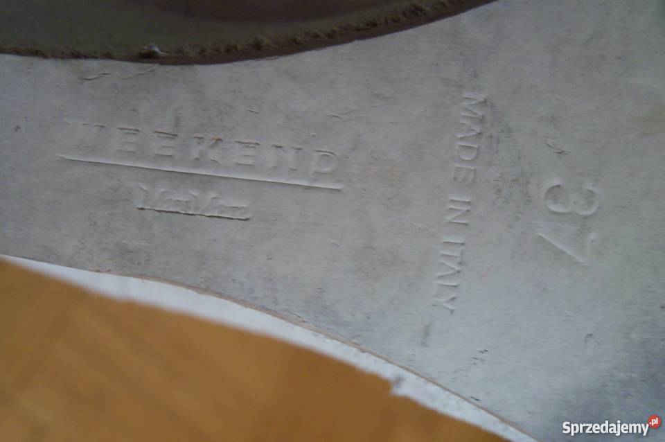 Ekskluzywne Buty skórzanedamskie koturny WEEKEND skóra