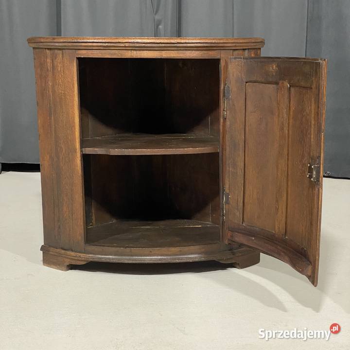 Rustykalna dębowa szafka narożna XIXXX w antyk Budno sprzedam