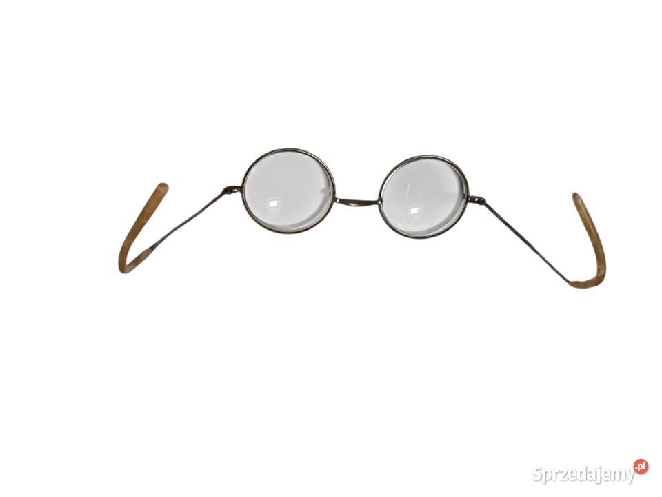 Stare przedwojenne okulary w oryginalnym etui Cieszyn