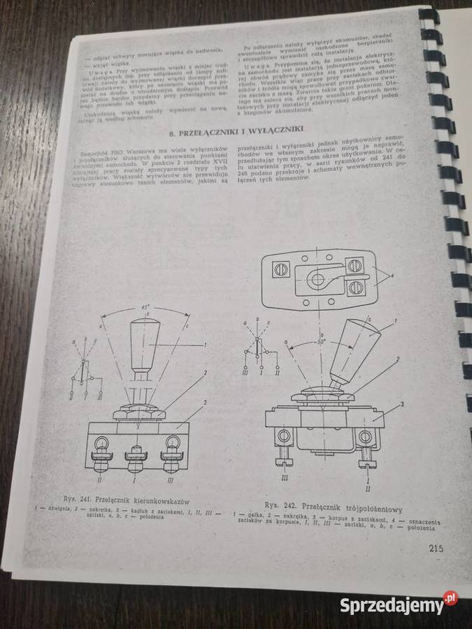 Instrukcja obsługi FSO Warszawa 203 203P Naprawa mazowieckie