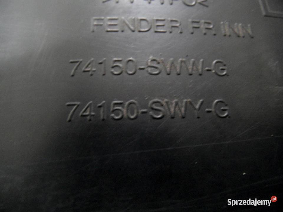 HONDA CRV III 07r nadkole lewy przód 74150SWWG