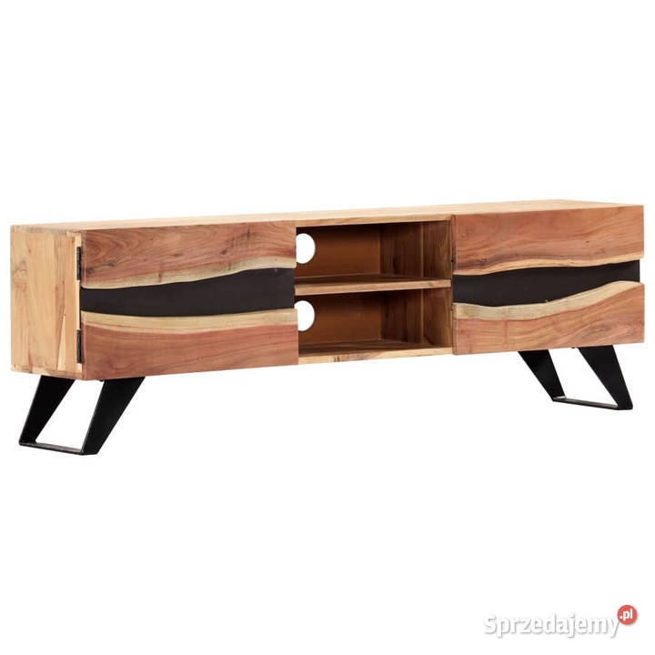 Szafka pod TV 140x30x45 lite drewno akacjowe RTV Warszawa