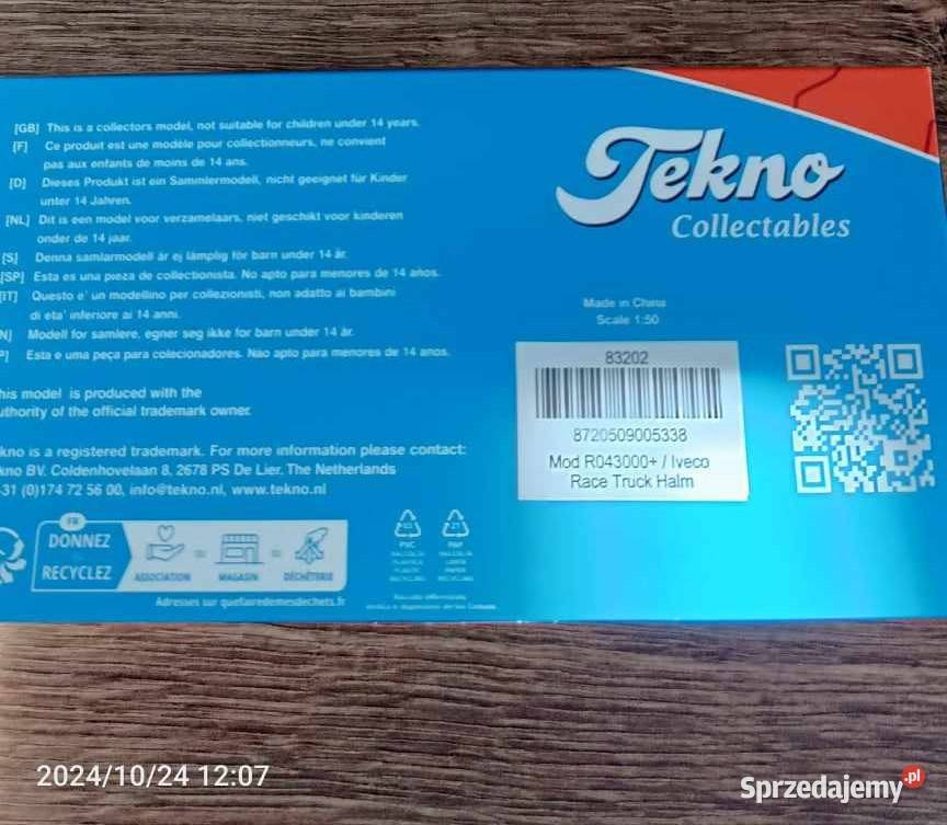 Tekno Iveco S Way Halm Race Truck 83202 Skala Modelarstwo Nowa Sól