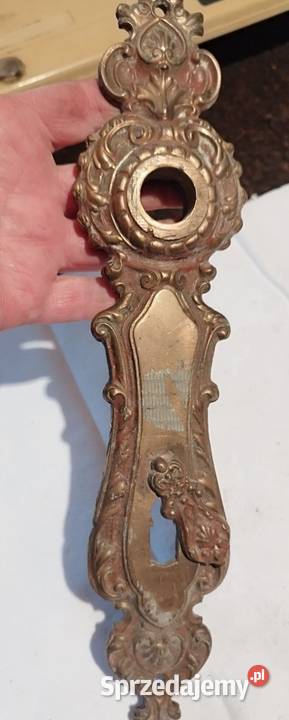 Ozdobny stary szyld drzwiowy Słubice