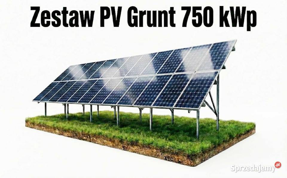 Zestaw PV Grunt 750 kWp panele PV małopolskie