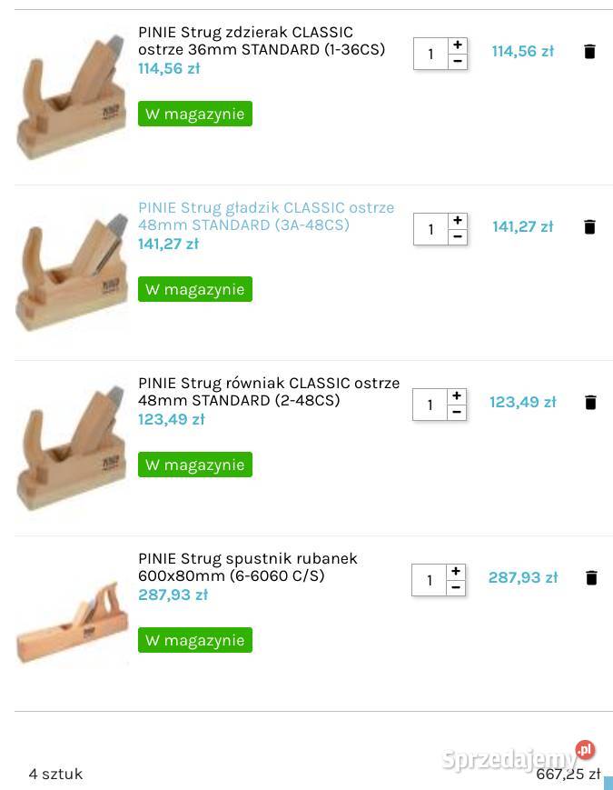 Strugi Pinie 70 ceny nowych Bielecha