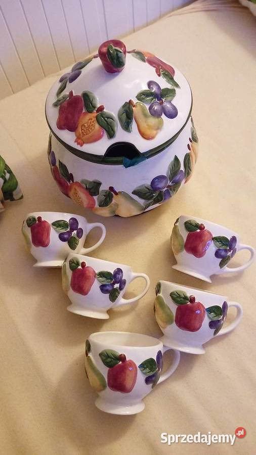 Waza i 5 filiżanek Porcelana i szkło mazowieckie Warszawa