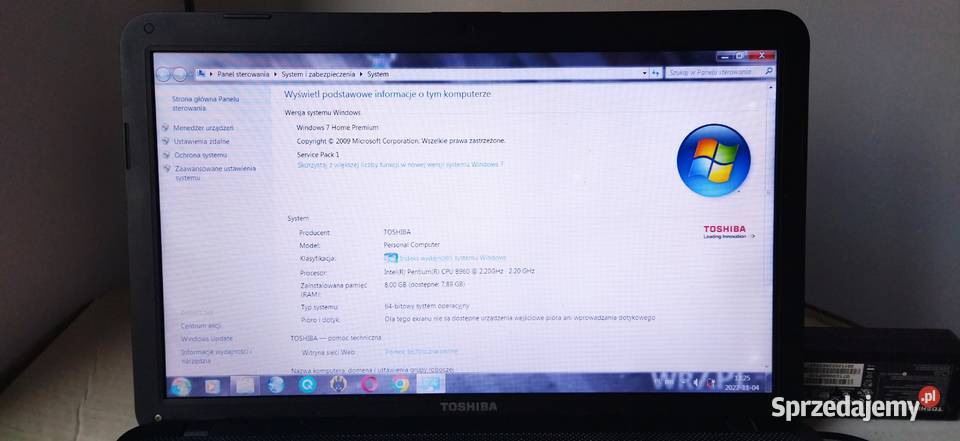 Laptop Netbook Toshiba Satellite C85012R Windows Redmi