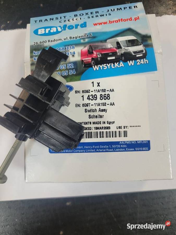 Czujnik Sprzęgła Ford 1439868 6G9T11A152AA