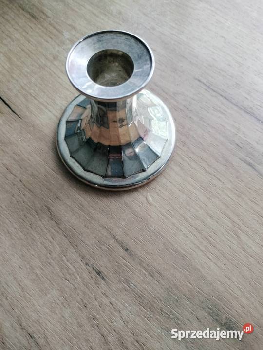 Świecznik posrebrzany Alpha silver plated Choszczno